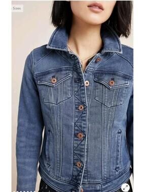 Anthropologie Pilcro And The Letterpress Classic Denim Jacket Size M $130